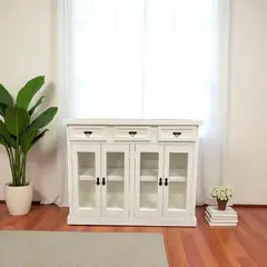 GENERICO - Buffet de madera 110x35x90 color Blanco