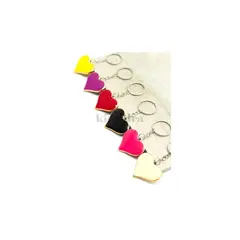 GENERICO - Llavero Metalico Corazon 12 pcs