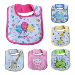 GENERICO - Pack 6 Unid Baberos Bordados Impermeable 3 Capas