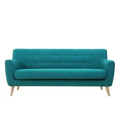EPICADECO - SOFÁ 3 CUERPOS SIENA TELA TURQUESA