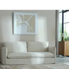 EPICADECO - SOFÁ 3 CUERPOS MINOTTI LINO CRUDO