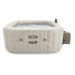 INTEX - Spa Hot Tub Inflable Chevron Deluxe Square Bubble Spa 4 Personas