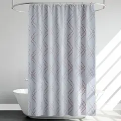 CHITECO - Set Cortina De Baño Forro Piso Antideslizante 180x180 cm