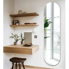 GENERICO - Set 4 Espejos Ovalo 160X40CM Taller Sin Fronteras