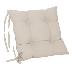 MASEL - Cojín silla Botones con amarras 43x43 Beige