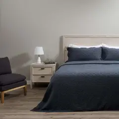 ROSEN - Colcha Algodón Textura Harbor Stone King