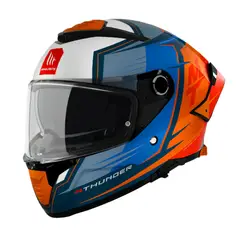 MT - Casco Para Moto Thunder 4 SV Pental Naranja Perla+ Pinlock