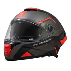 MT - Casco Para Moto Thunder 4 SV Jerk Rojo Mate + Pinlock