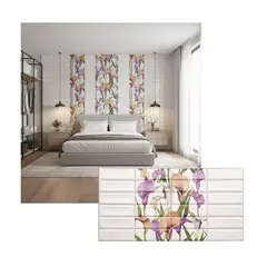 MERCAR RAY - Wall Panel PVC Relieve 95.5 x 48 cm GRACE, 4.6 m² (10 Paneles)