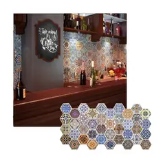 MERCAR RAY - Wall Panel PVC Relieve 97.3 x 49.2 cm PATCHWORK, 4.2 m² (10 Paneles)