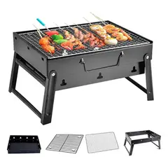 GENERICO - Mini Parrillera Plegable De Carbón Portátil Barbacoa 43x29cm