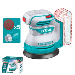 TOTAL TOOLS - Lijadora Orbital Inalámbrica 20V 125mm Litio-ion 2
