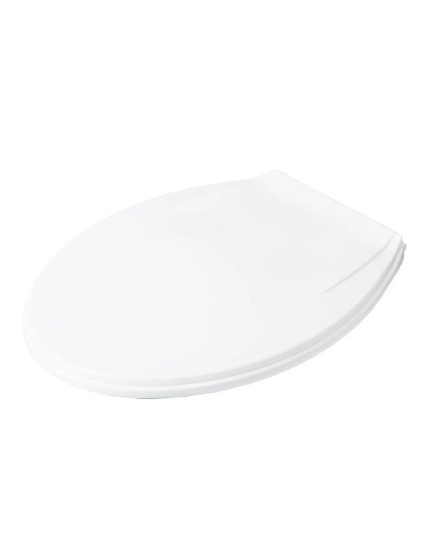 Asiento Con Tapa WC Eco Ovalada BlancoPara Wc Eco Color Blanco