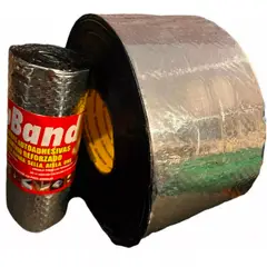 GENERICO - Cinta Tapagoteras Aluminio Reforzado Aquaband 10cm X 25mt Súper Rollo