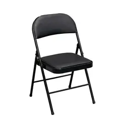 NOVAHUS - Silla Plegable Acolchada Negra Fold
