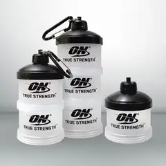 GENERICO - Porta Proteina Portátil 3 Niveles Para Polvo De Proteína