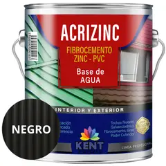 KENT - Pintura para techos Acrizinc Galon Negro