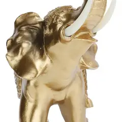 MOVI - Elefante Decorativo Dorado con Incrustaciones