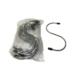 GENERICO - Pack 30 Ganchos S Acero Goma Antideslizante 12 cm Gms