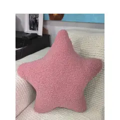 DECORACION CREATIVA - Cojín Infantil Bebe - Estrella Rosada