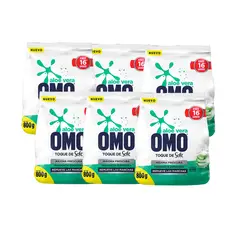 OMO - X6 Detergente Polvo Frescura Aloe Vera Toque De Soft 800g