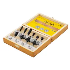 STANLEY - JUEGO FRESAS VASTAGO 1/4 10 PIEZAS (STA80000)