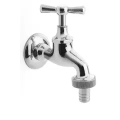 TAUMM - LLAVE LAVADERO CON FLANGE HE HE 1/2 3/4