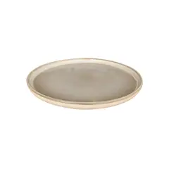 IMAHE - Set 6 Platos Redondo Ceramica 27 Cm Beige Linea Oslo