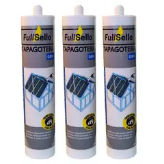 FULLSELLO - Pack x3 Silicona Tapagoteras Aplicacion Bajo Lluvia