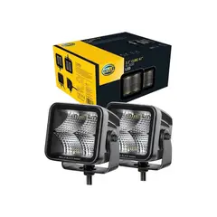 HELLA - Focos Led Black Magic 3.2 Flood Beam Largo Alcance