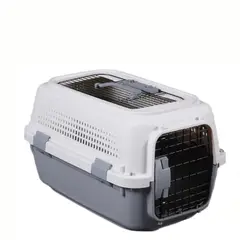 GENERICO - Jaula Canil De Transporte Metálicas M Gris