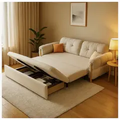 HOMER DESIGN - Sofa Cama 2 Cuerpo Con Alcenamiento Cama De 120cm ancho