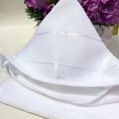 DOHLER - Toalla con Capucha Baby Love Döhler 100% Algodón para Bordar