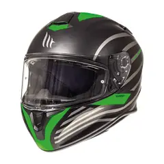 MT - Casco Para Moto Targo Dopler Verde Fluor Matte Mate