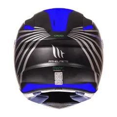 MT - Casco Para Moto Targo Dopler Azul Matte