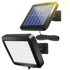 GENERICO - Lámpara Foco Solar Led Para Exterior Con Sensor De Movimiento