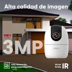 IMOU - Cámara Wifi Ranger 2 PT Interior 3MP Audio - Blanco