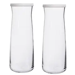 LAV - Pack 2 Botellas Jarra De Vidrio Con Tapa Vera 1.2 L LAV-VRA889