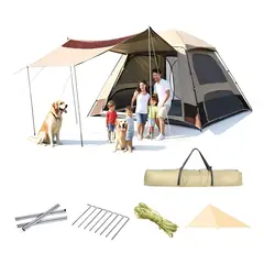 EVERSO - Carpa Instant Camping 8-10 Personas Con 2puertas Y 2ventanas