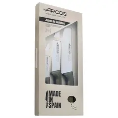 ARCOS - Set Cuchillos 3x1 Serie Niza Acero Inox Dorado