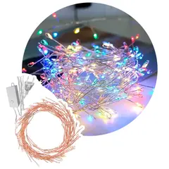 GENERICO - Luces Lineales Racimo 400 LED 10m Alambre Hada Multicolor 0080