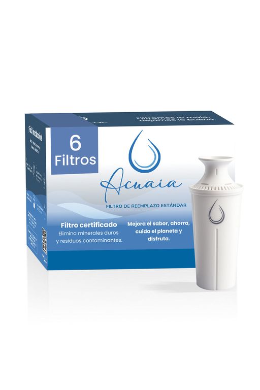 6 filtros clasicos jarra compatible Brita certificado