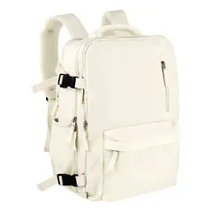 SUPERCENTER - Mochila De Viaje De Gran Capacidad Con Hombros Usb Puerto Beige