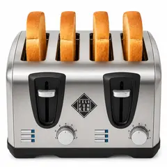 TELEFUNKEN - Tostador Eléctrico Doble 4en1 Easy Toast Pro Inox 1450W