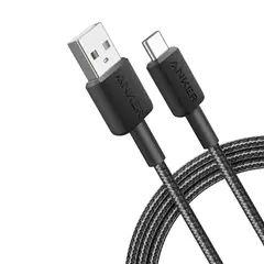 ANKER - 322 Cable USB-A a USB-C 1.8m PowerLine Carga Rápida 15W Negro
