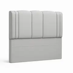 GENERICO - Respaldo De Cama 1.5 Plazas Milano Gris Claro