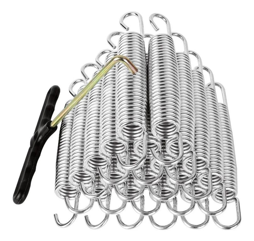 12pcs Resortes Para Trampolín-brincolin 18cm Y Gancho En T