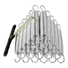 KUANGYE - 12pcs Resortes Para Trampolín-brincolin 18cm Y Gancho En T
