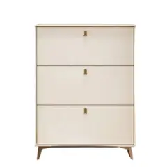 CRUSEC - Zapatero Recibidor 3 Gavetas 100x17x118 Estante Organizador