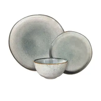 IMAHE - Set Vajilla 18 Piezas Cerámica Línea Laos